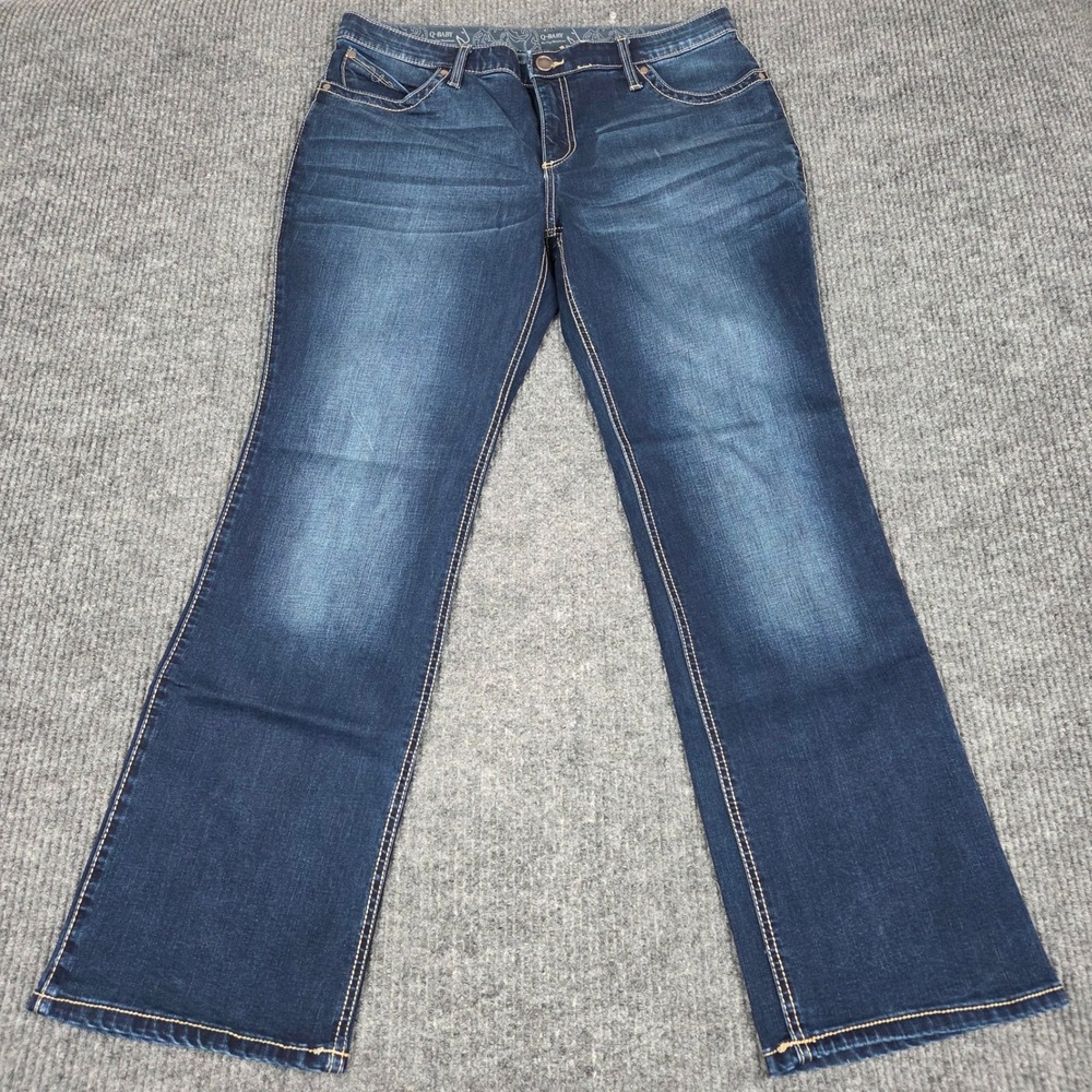 Wrangler Q-Baby Ultimate Riding Jeans Dark Wash Bootcut 15/16x32 WRQ20NR